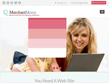 Tablet Screenshot of merchantmoms.com